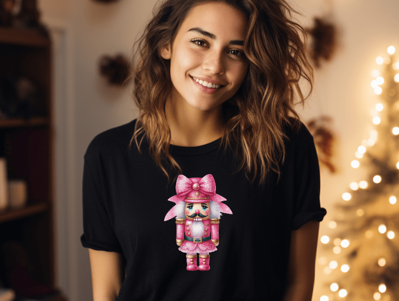 Pink Nutcracker with Bow