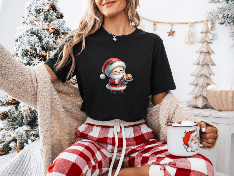 Santa Claus with His Chocolate Cookies