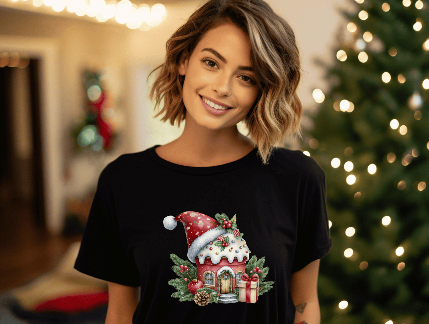 Christmas Gnome with House