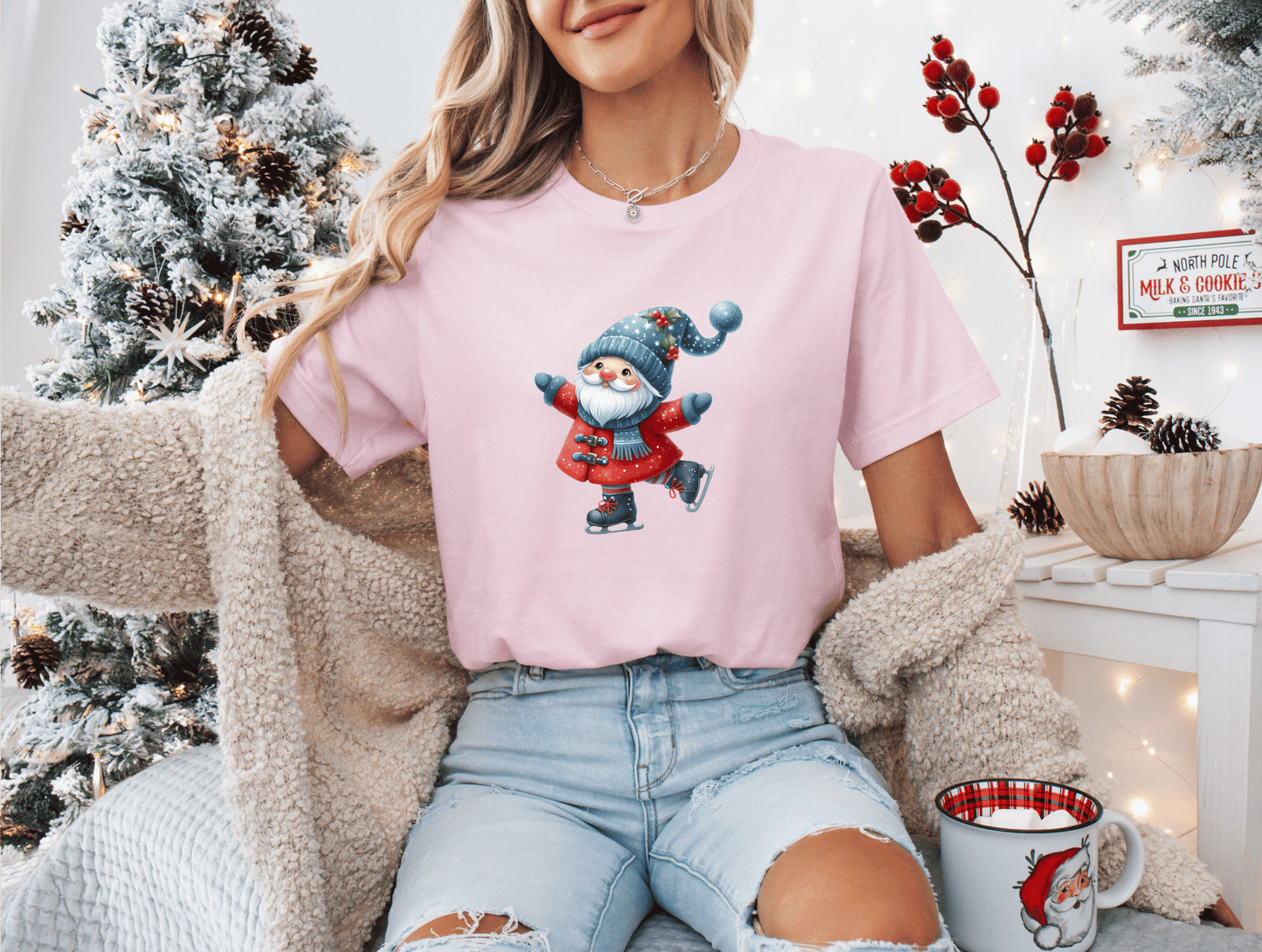 Christmas Gnome Skating