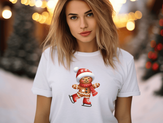 Christmas Gingerbread Boy Skating