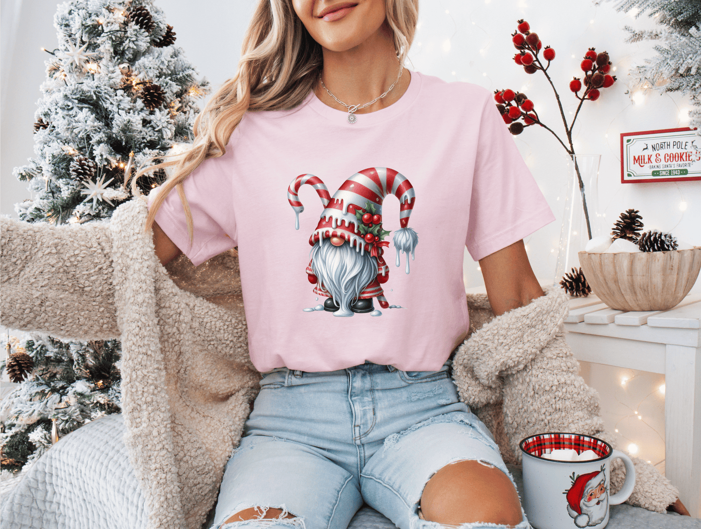 Christmas Gnome with Candy Cane
