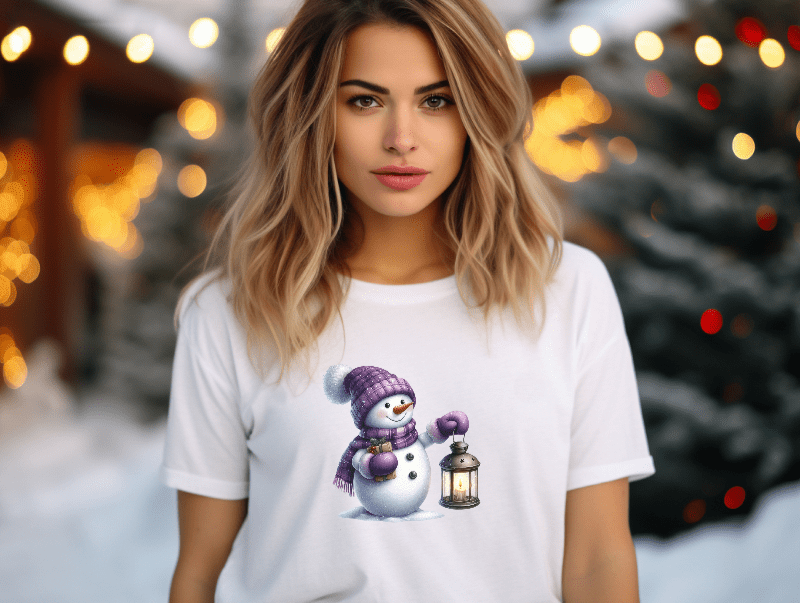 Snowman with a Lantern
