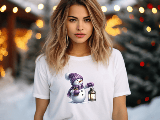 Snowman with a Lantern