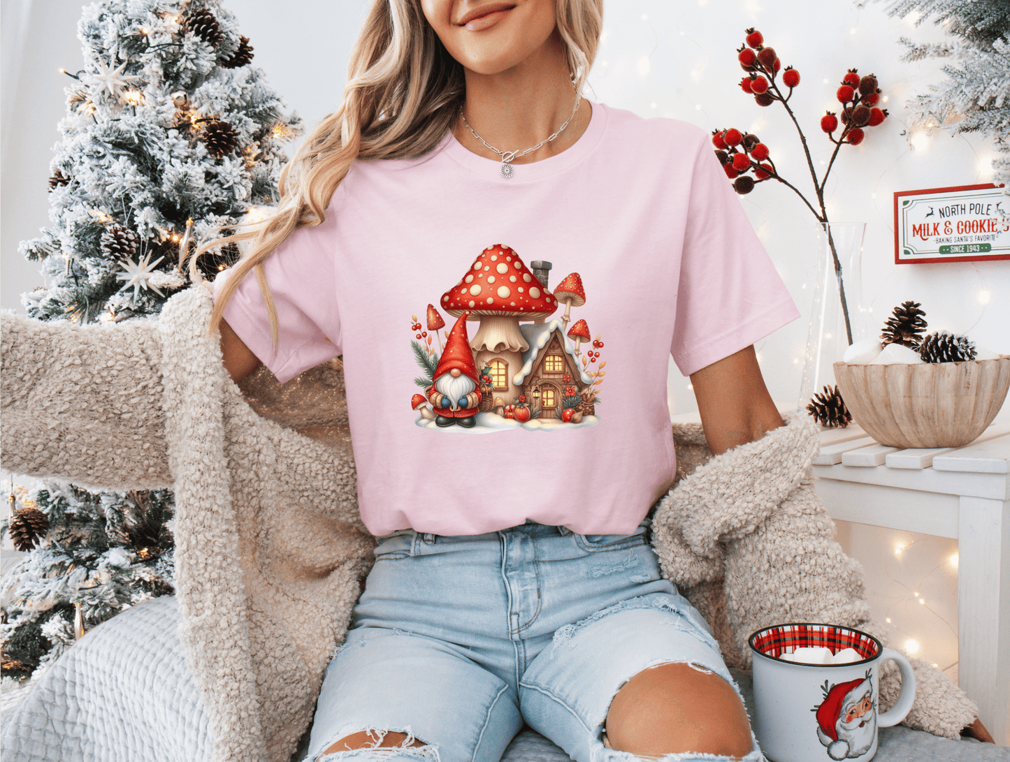 Christmas Gnome with House