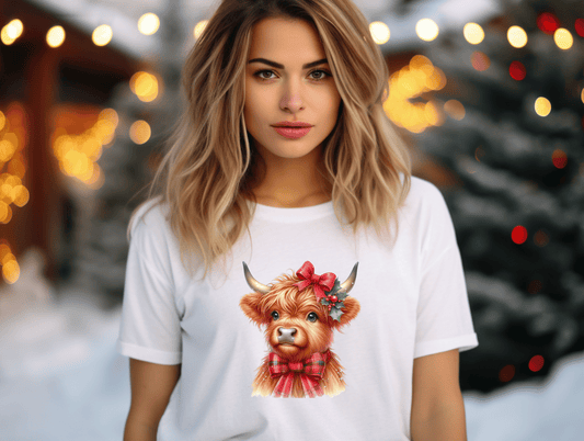 Christmas Highland Cow
