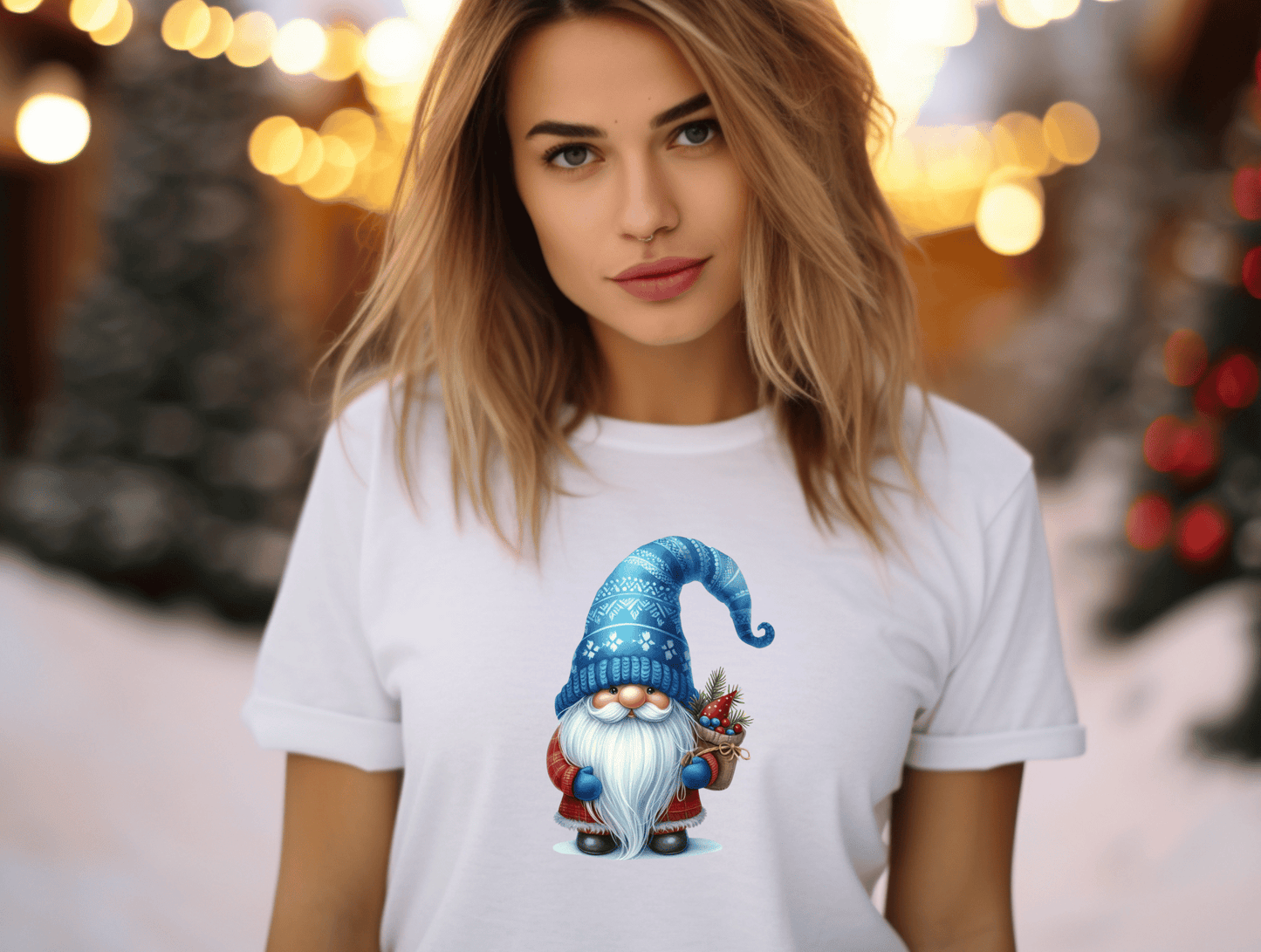 Christmas Blue Gnome