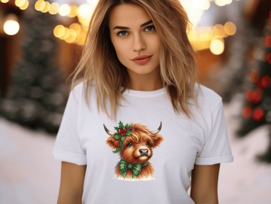 Christmas Highland Cow