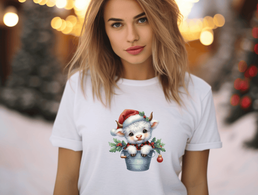 Christmas Highland Cow